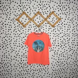 Old Navy Orange Dinosaur Explore Boys Graphic T-Shirt